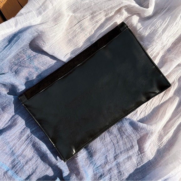Vintage Black Suede Clutch - Picture 4 of 5